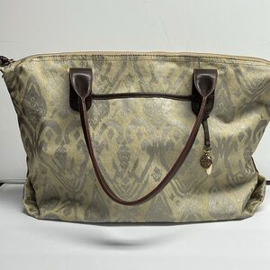 Stylish silver and Tan Stella and Dot Women's Bag